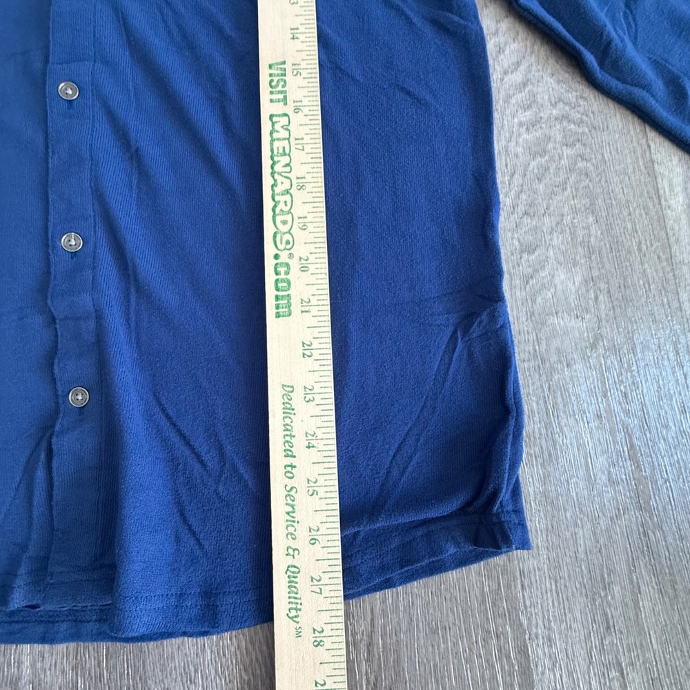 English Laundry Men Navy Button Down Long Sleeve Polo Shirt Style EL1012 Size M - Picture 4 of 7
